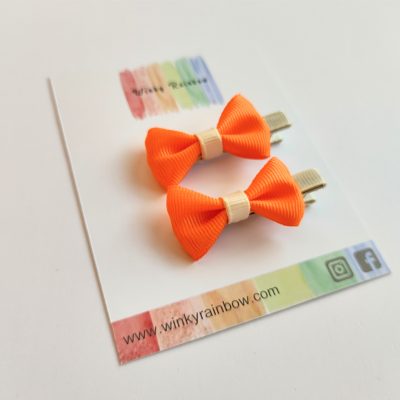 Orange micro bows