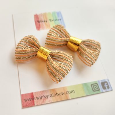 Translucent clips(peach)