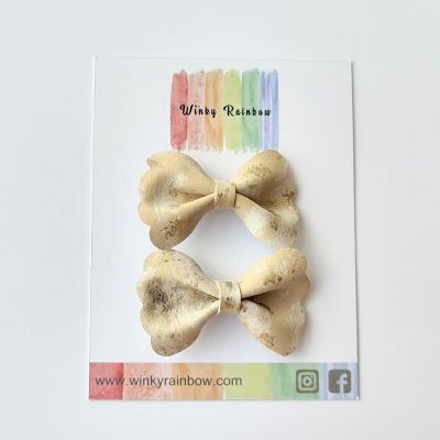 marble bows (butterscotch)