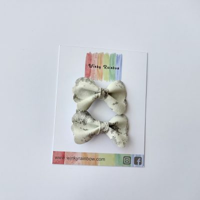 marble bows (grey)