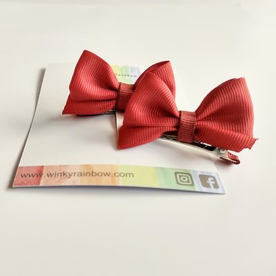 bunny bow(red)